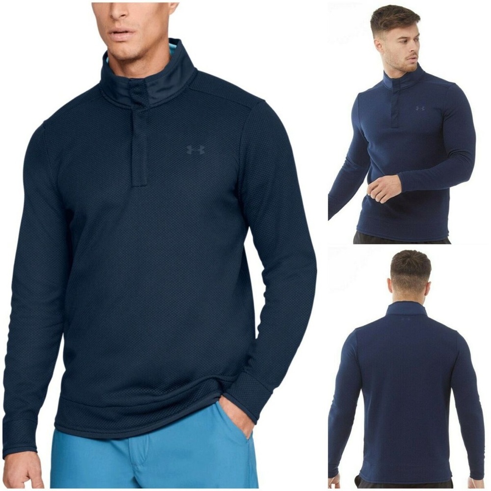Under Armour Men's Navy Golf Shirt